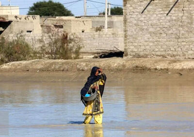 خاص‌ترین تصویری که از سیلاب بلوچستان ثبت شد