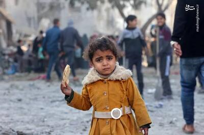 عکس/ کودکان غزه در محاصره گرسنگی