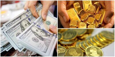 قیمت دلار، سکه و طلا در بازار امروز سه‌شنبه ۱۵ اسفند
