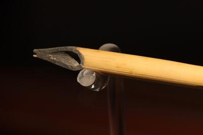 قدیمی‌ترین قلم نی ایران با بیش از ۱۵۰۰ سال قدمت که برای خوشنویسی استفاده می‌شده کشف شد/ ساسانی‌ها هم با قلم نی خوشنویسی می‌کردند (+عکس)