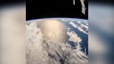 نمایی از اقیانوس آرام از زاویه ایستگاه فضایی (فیلم)