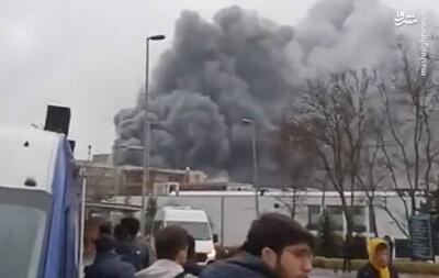 فیلم/ آتش‌سوزی مهیب در دانشگاه استانبول ترکیه