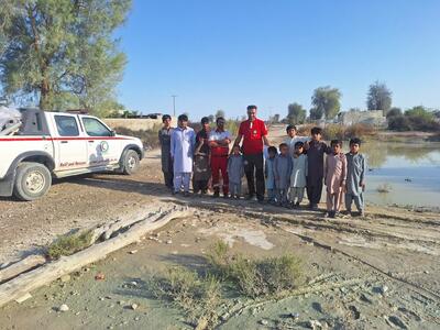 اعزام تیم امدادی درمیان به مناطق سیل‌زده سیستان‌ و بلوچستان