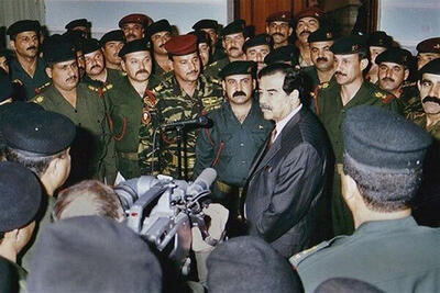 حرف صدام پس از خیبر با خبرنگارها: ازکجامعلوم بتوانیم مقاومت کنیم؟