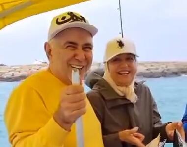 ماهیگیری ظریف و همسرش در جزیره کیش - اصلاحات نیوز