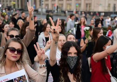 تظاهرات روز زن در اروپا برگزار شد