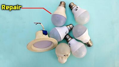(ویدئو) 5 تکنیک خلاقانه و آسان برای تعمیر لامپ LED در خانه