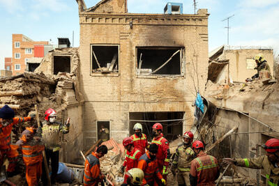 انفجار منزل ۲ طبقه در خیابان ری | تصاویر
