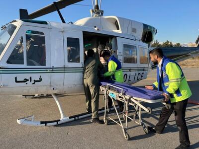 نجات جان یک جوان ۱۷ ساله توسط اورژانس هوایی استان تهران