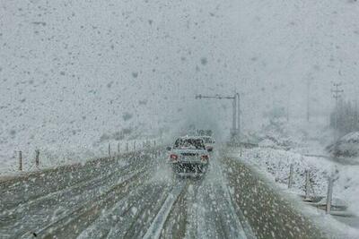بارش شدید برف در همدان رکورد زد!