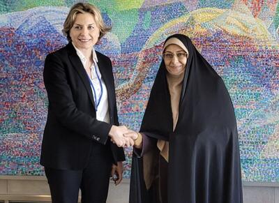دیدار معاون رئیس جمهور ایران با رئیس کمیسیون ملی زنان لبنان