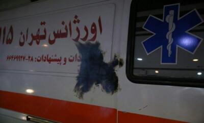 اصابت نارنجک به ۲ آمبولانس اورژانس تهران و ۴ قطع شدگی عضو در چند ساعت اخیر