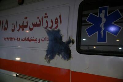 حمله به آمبولانس اورژانس با نارنجک +عکس