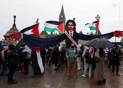 عکس/ تظاهرات حامیان فلسطین در کانادا