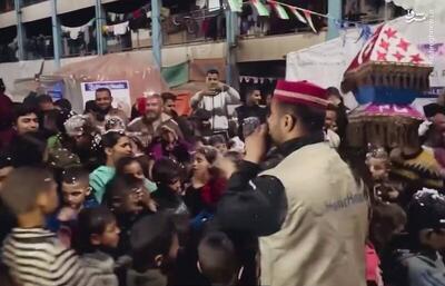 فیلم/ جشن کودکان فلسطینی به مناسبت آغاز ماه رمضان
