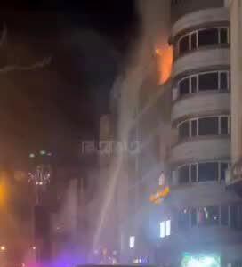 آتش سوزی یک واحد مسکونی در خیابان شهید اندرزگو تهران