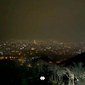 (ویدئو) چهارشنبه سوری در تهران‌ از نمای توچال