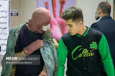 مصدومین آخرین چهارشنبه سال در بیمارستان شهید مطهری