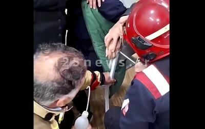 فاجعه یک دانش‌آموز ایرانی در مدرسه؛ آتش‌نشانان به محل حادثه آمدند (فیلم)