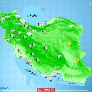 سامانه بارشی فردا وارد کشور می‌شود