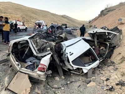 حادثه رانندگی در جاده گرمی ۹ مصدوم و یک کشته بر جای گذاشت