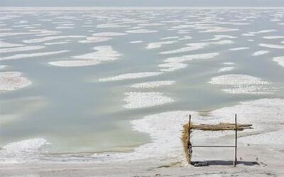 دریاچه ارومیه پرآب تر شده است + تصویر