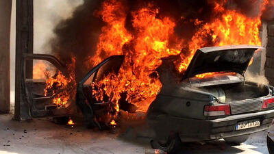 ببینید/ اولین تصاویر از تصادف هولناک و مرگبار خودروی سوخت‌بر در رودان