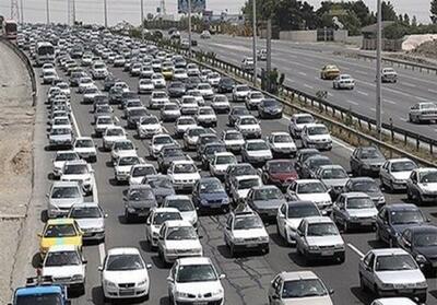 وضعیت تردد در راه ها/ ترافیک سنگین در آزادراه پردیس- تهران - تسنیم