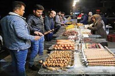 برپایی خیابان غذا در بجنورد در تعطیلات عید نوروز