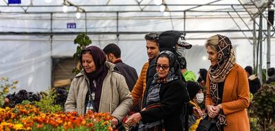 تصاویر| بازار گل و ماهی قرمز شب عید در اصفهان