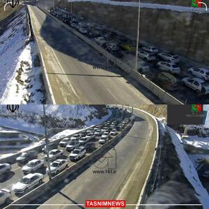چالوس یکطرفه شد/ ترافیک سنگین در آزادراه تهران-شمال