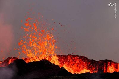 فیلم/ فوران آتشفشانی در ایسلند