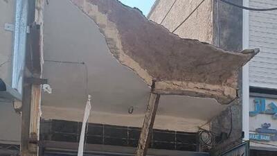 مرگ یک کودک پنج ماهه بر اثر ریزش سقف پیاده‌رو