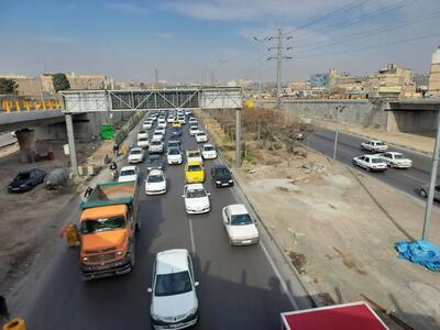 دوربرگردان غیرهمسطح شهید میرزایی مشهد زیربار ترافیکی رفت