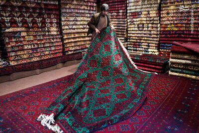 عکس/ قالین فروشی‌های کابل