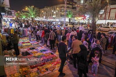 تب و تاب بازار شب عید گلستان در ماه مهمانی خدا