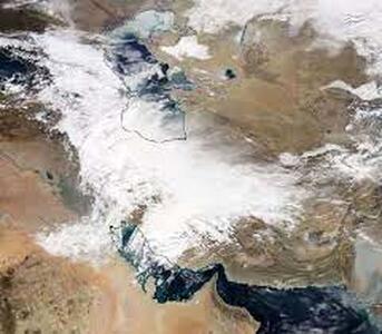 تصویر جالب ناسا از وضعیت آب و هوای ایران