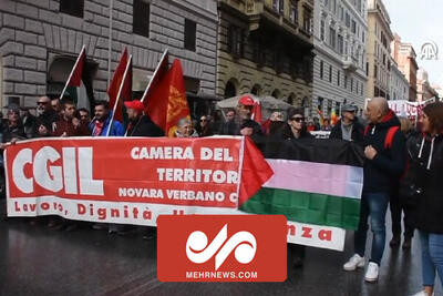 تظاهرات گسترده در اسپانیا در حمایت از غزه+ فیلم