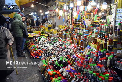 حال و هوای بازار بارانی رشت در آستانه نوروز