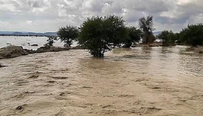 طغیان شدید رودخانه میمه شهرستان دهلران