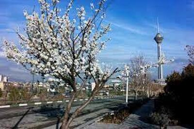 عکسی از هوای تهران در اولین روز بهار 1403