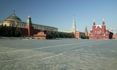 وضعیت میدان تاریخی مسکو بعد از حمله تروریست ها + فیلم