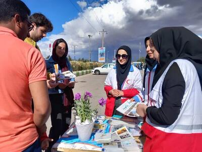 بهره‌مندی حدود ۳ هزار مسافر از خدمات نوروزی داوطلبان هلال‌احمر خراسان‌جنوبی