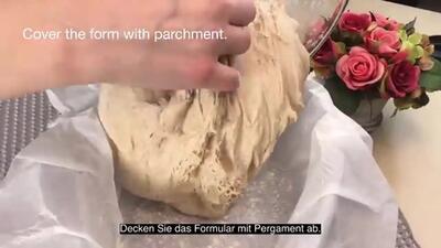 (ویدئو) طرز پخت یک نان ساده با ۵۵۰ گرم آرد به سبک آلمانی