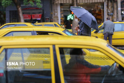 باران و باد در راه قزوین