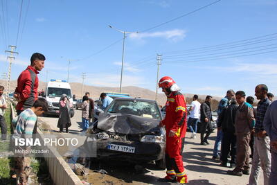 تصادف در محور پر حادثه شهرک گلستان - خراسان شمالی
