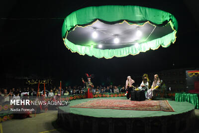 برپایی مراسم تعزیه در تئاتر شهر قزوین