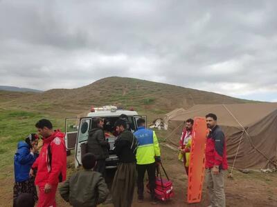 نجات عشایر ۷۵ ساله در ارتفاعات کنجانچم مهران