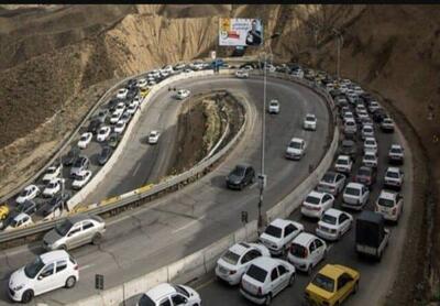 ترافیک سنگین در آزادراه تهران-شمال، اتوبان تهران - کرج و کرج - قزوین