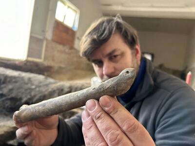 (تصاویر) کشف یک «اسکیت» هزار ساله از جنس استخوان